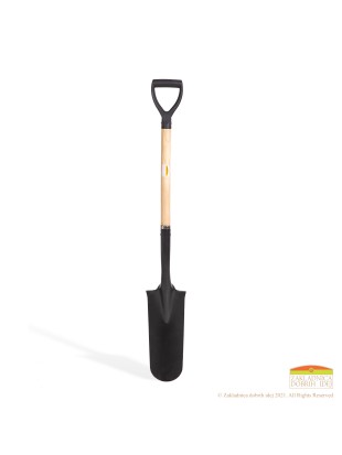 Special garden shovel for digging narrow and deep ditches