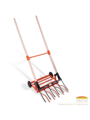 Innovative forks with wheels for aeration and tillage 50 cm wide 