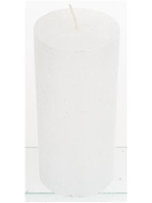 Pl Świeca Rustic Satin Słupek 70/150 Biały Perła