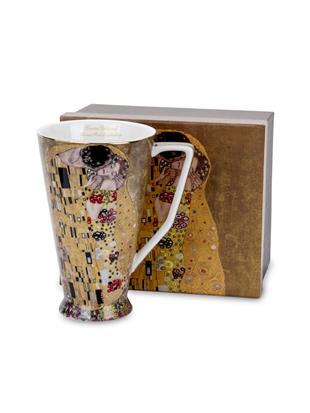 Šalica, 500ml, Irish coffee, zlatna podloga, motiv Poljubac, Klimt