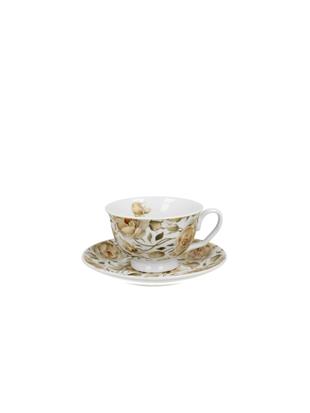 Pl Filiżanka Royal Ze Spodkiem English Roses White