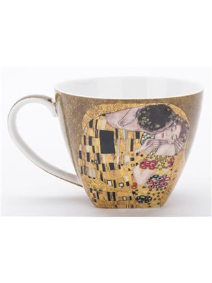 Porcelan-18 delni komplet za kavo-dekor Klimt Poljub