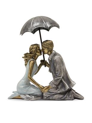 Figurina par z dežnikom
