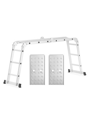 Multi-purpose articulated ladder 4x3 with platform