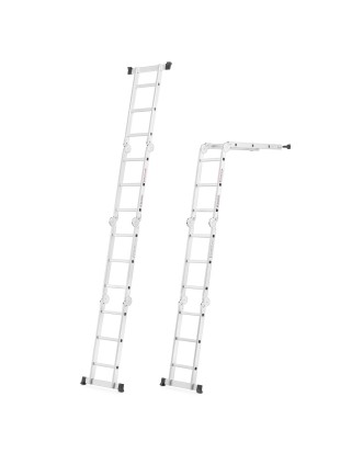 Multi-purpose articulated ladder 4x3 with platform