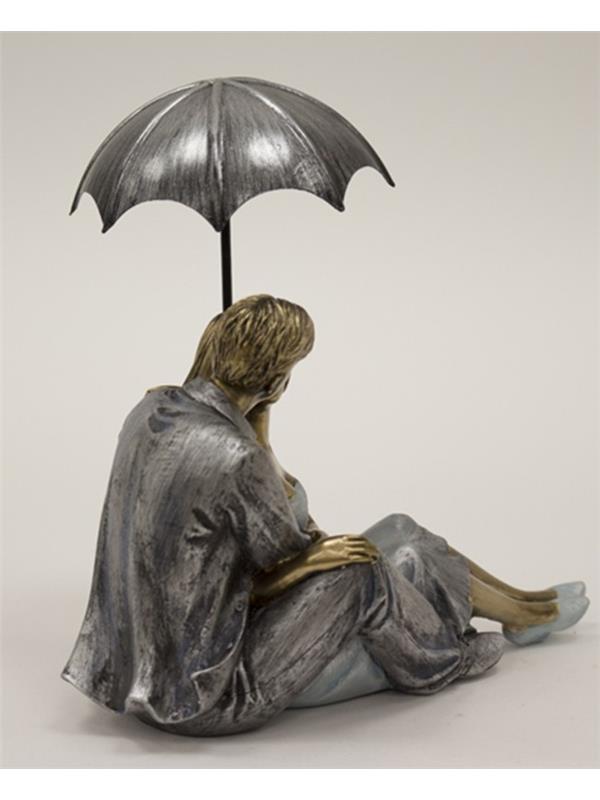 Figurina par z dežnikom